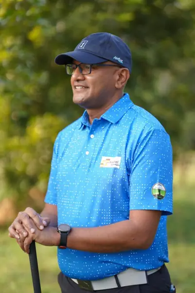 Tigers player leaning on his club