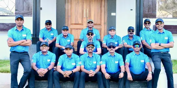 The full Saanvi's Mysuru Tigers squad in team blue