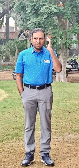 Tigers golfer standing on the fairway